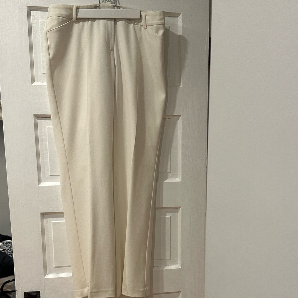 Vintage (~Y2K) mac & jac Women's Cream Straight Leg Pants